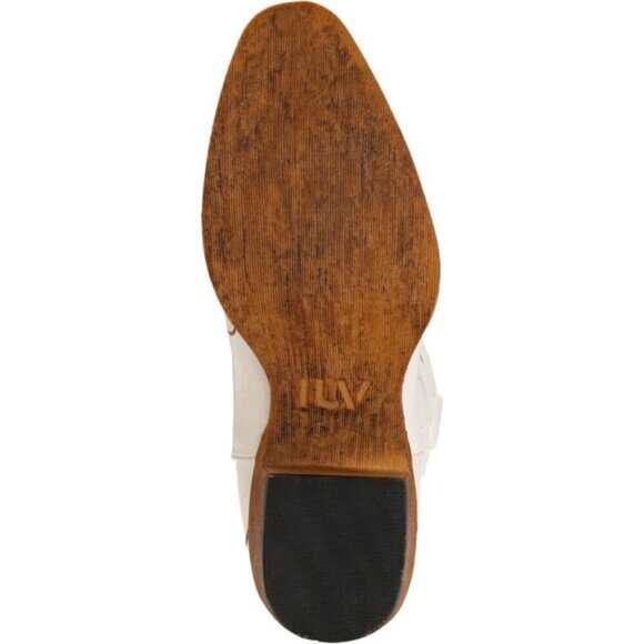 ⭐ IUV Women's Embroidered Cowboy Boots - Mid Calf Western Snip Toe Cowgirl Boots - Picture 6 of 6